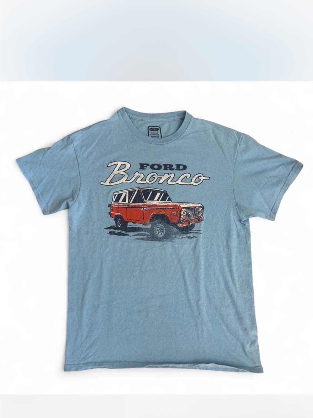 Ford Officially Licensed Light Blue Bronco Graphic Tee